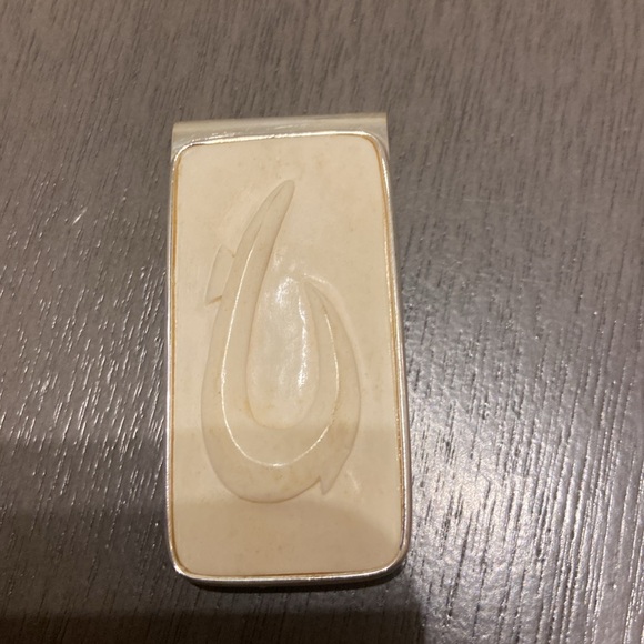 Ivory Fishhook Money Clip - Picture 1 of 7